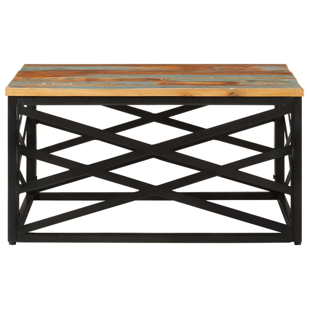 Vidaxl Coffee Table, 68X68X35 Cm, Solid Reclaimed Wood