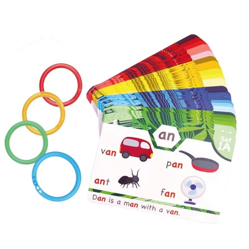 

Early Educational Phonics Learning Flashcards Words&Images Phonics Flash Cards Kids Toys 1 Set