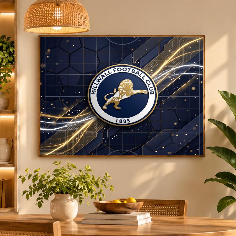 5D Diamond Painting Millwall Football DIY Full Drill Diamond Art Kit Home Decoration