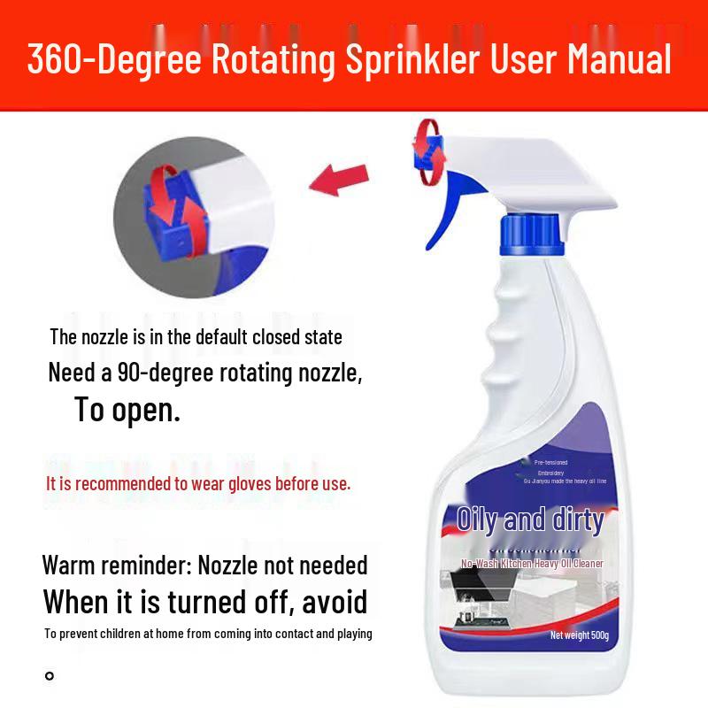 Powerful Kitchen Range Hood Oil Stain Remover Foam: Household Cleaner & Degreaser