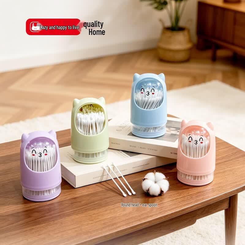 Lazy Bunny Double-Headed Bear Cotton Swabs