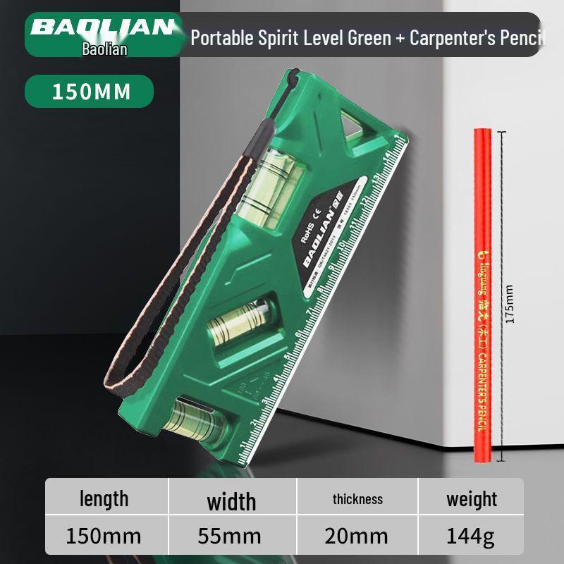 High-Precision Mini Magnetic Spirit Level Protractor Ruler