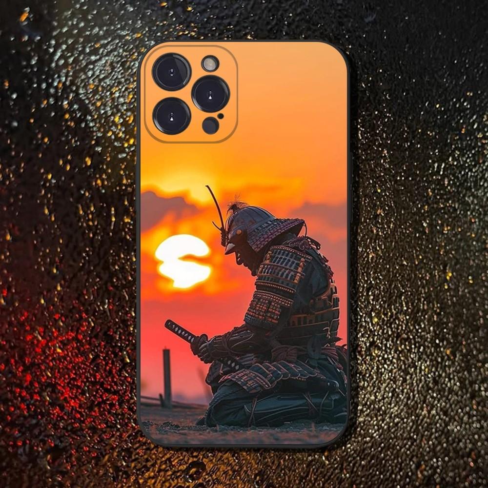 

Japanese Bushido Samurai Phone Case For iPhone 16,15,14,13,12,11 Plus,Pro Max,XS,X,XR,SE,Mini,8,7,Soft Silicone Black Cover iPhone11PRO