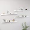 VidaXL Wall Shelves 4 Pcs White 115x9x3 Cm
