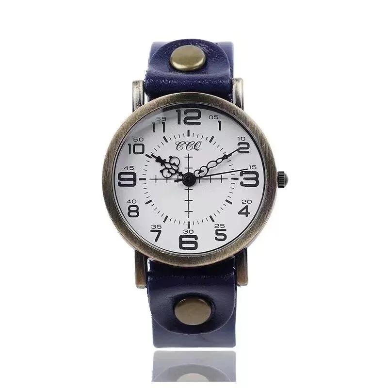 Neutral Retro Belt Digital Ladies Casual Watch Popular Sale Quartz Wristwatch From Mainland China No Brand Designated Buckle