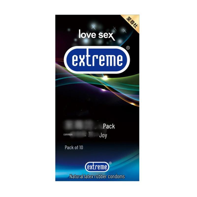 Adult Supreme Ultra-Thin Condoms with Granules, Medium Size, 12-Pack