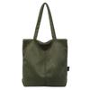 Vintage Corduroy Tragetasche für Damen Große Kapazität Schulter-Handtasche Lässige Tägliche Einkaufs-Reise-Tasche