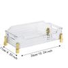 Luxury Makeup Holder Transparent Storage Rack Multi-functional Storage Tray  Living Room Decor