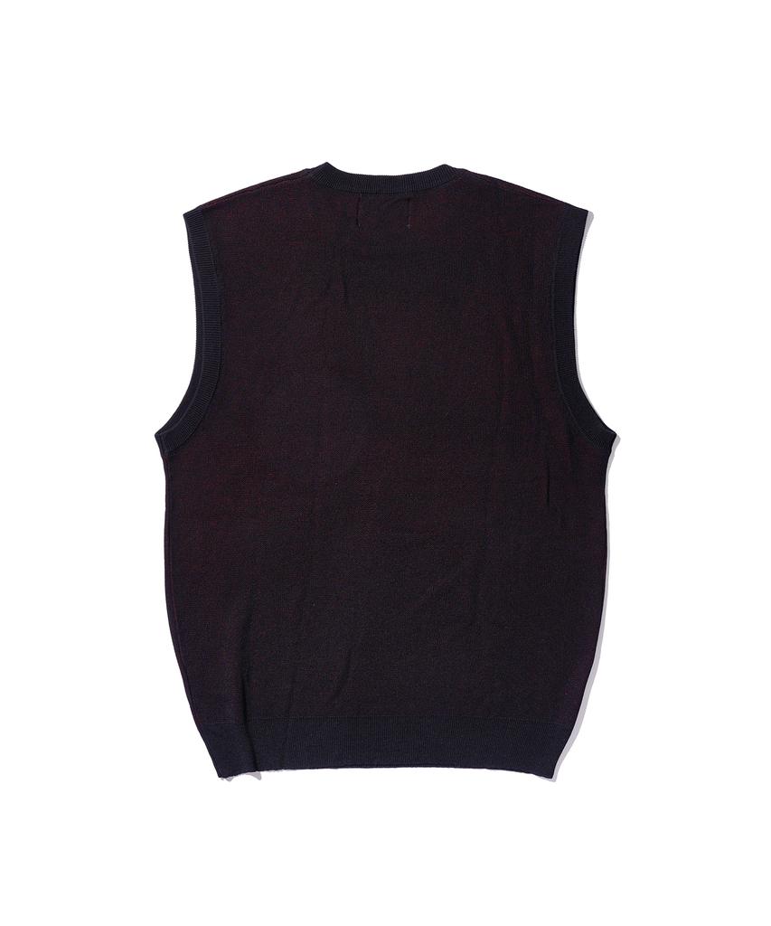 BROWNBREATH Spread Knit Vest - Black