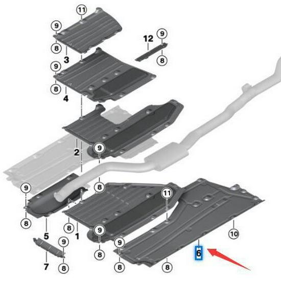 BMW 5 Series G30/G31 Body Underguard (51757340778/51757340779)