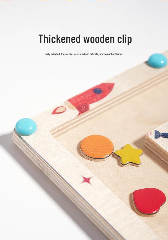 Multicolor Magnetic Logic & Shape Training Board Game for Kids
