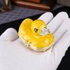 Enamel diamond-encrusted duck jewelry box, household entrance, living room ornament, stud earrings, jewelry storage, flip cover, anti-gray.