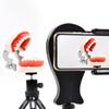 Dental Photography Filling Light 5 Levels Adjustable Brightness Warm/White Ring Lamp for Mobile Phone Rotatable Dental Light