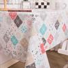 Retro Waterproof Oilproof Heatproof Tablecloth - Wash-Free Rectangular Fabric for Desks & Coffee Tables