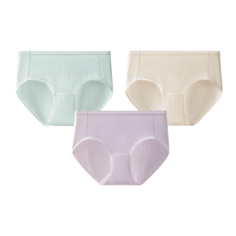PurCotton Women's Mid-Waist Underwear 3-Pack