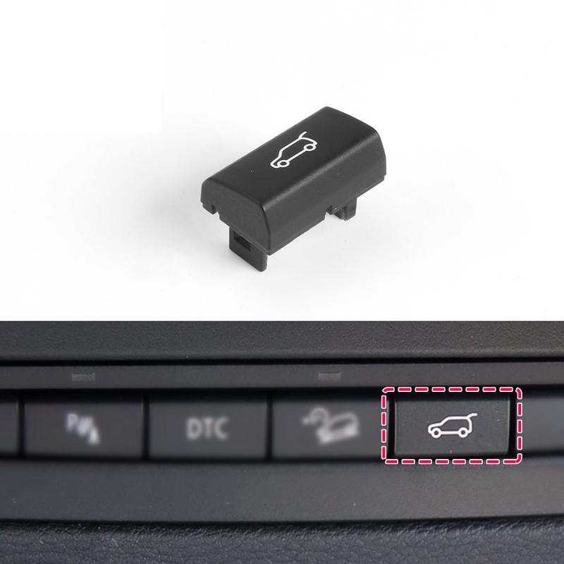 Car Tailgate Rear Trunk Switch Button Cover for BMW X5 E70 X6 E71 E72 Plastic Black Tail Cap Switch 61318357580