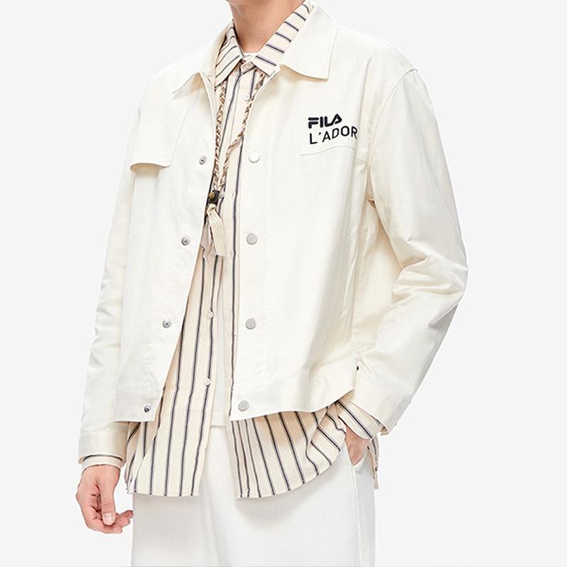 FILA Jackets Men's Jade Rabbit White Lapel Moderate Other F51M238703F-IV