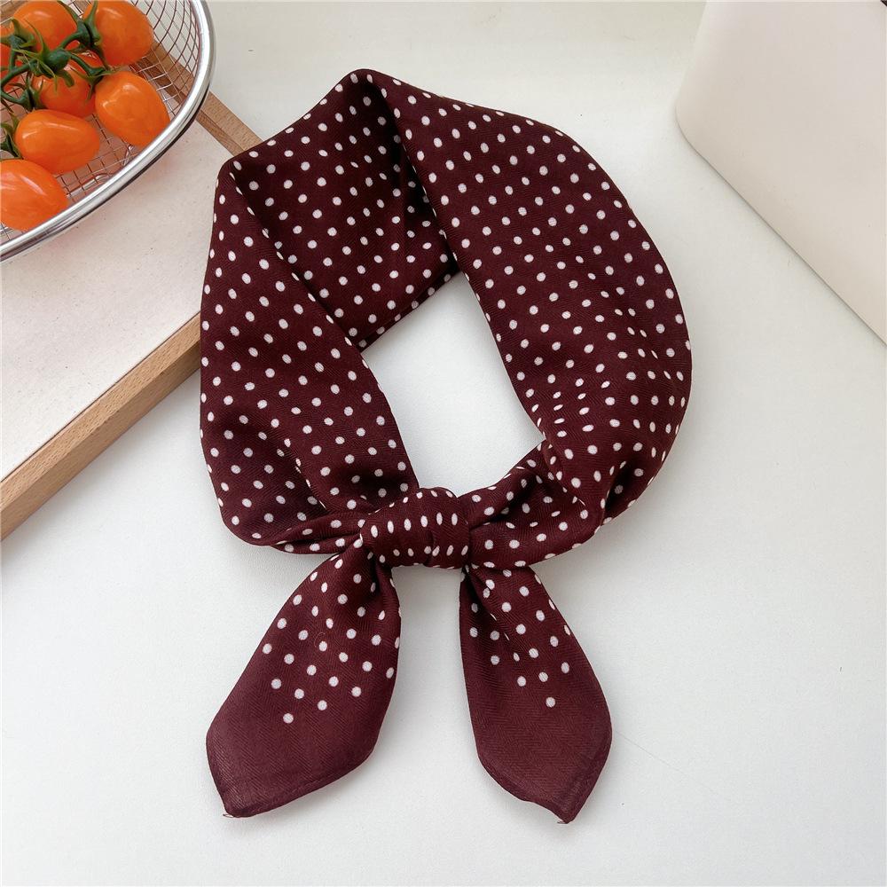 Paisley Flower Print Handkerchief Soft Cotton Linen Head Neck Scarves Hair Scarf Neckerchief Headscarves Square Scarf Headband