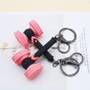 Mini Kpop Pink Love Hammer Lightstick Keychain for Car Accessories Key Chain Keychains Women Doll Keyring Pendant Holiday Lovely Gifts
