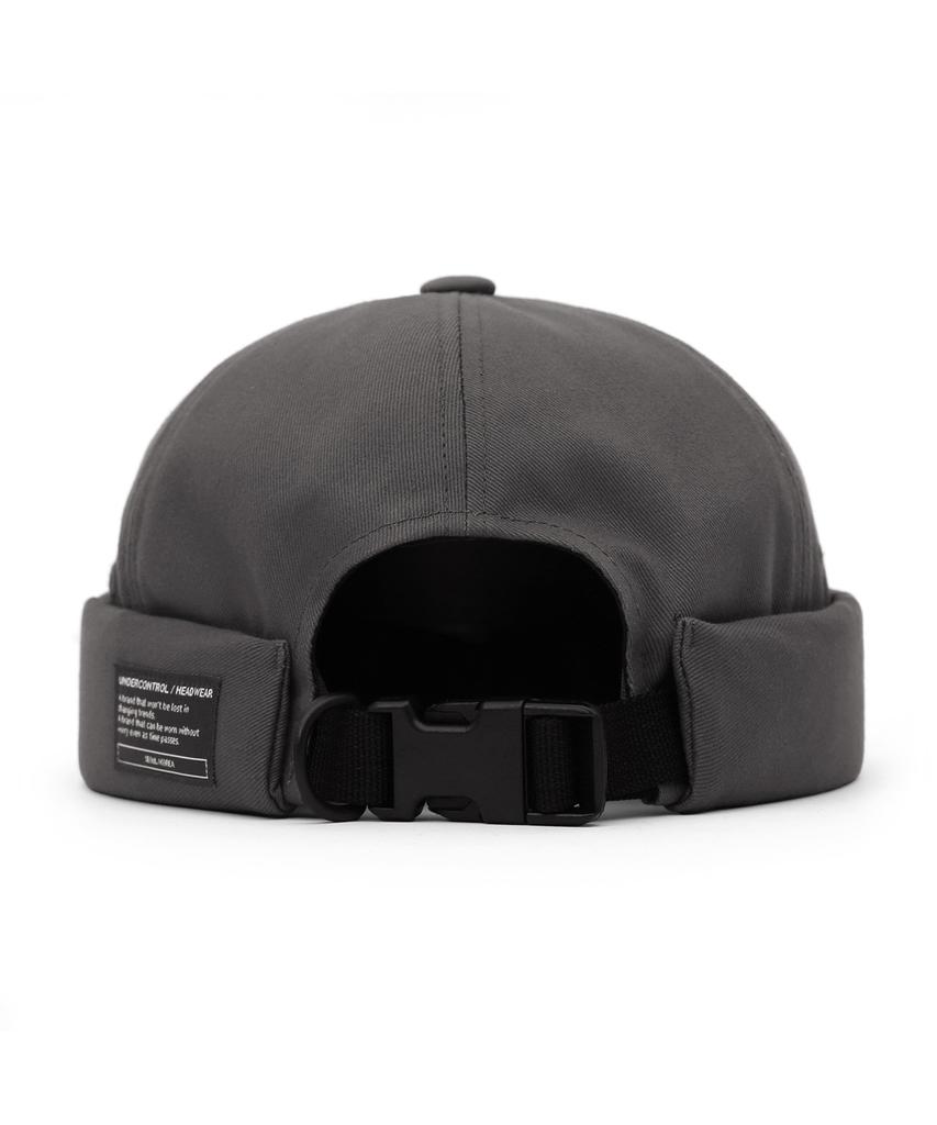 Eondeokeonteulol Cotton Brimless Cap Mold Cap / Twill Cotton / Charcoal