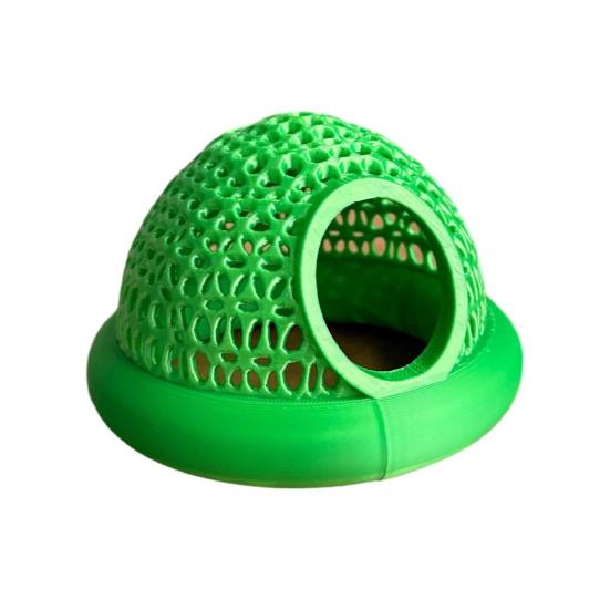Floating Betta Fish Hide And Shrimp Cave 3D Printed Aquarium Hammock Small Feeding Ring Resting Shelter for Fish Tank Decoration