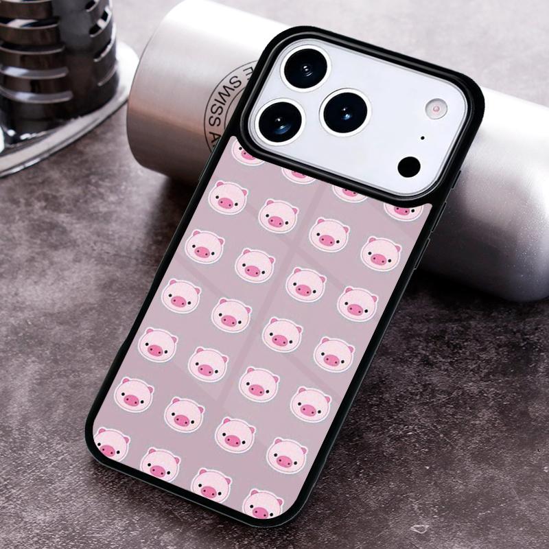 Cute Cartoon Pig Phone Case For iPhone 17 16 15 14 13 12 11 Pro Max Plus 17Air Soft Silicone Cover