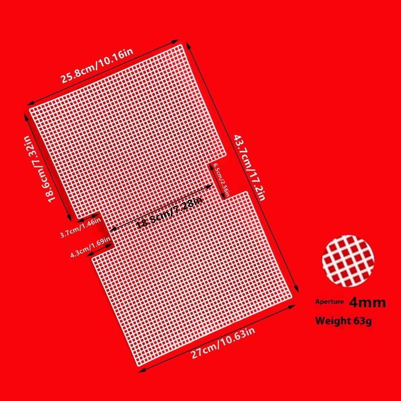 1Pcs Bag Making Diy Handcraft Bags Weaving Material Latch Hook Bags Made Plastic Grid Hook Plastic Weaving Mesh Cloth