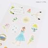 Kamiiso Sansho Made in Japan Masking Seal SAIEN Miki Tamura Masking Tape Chigiri-e (Torn Paper Art) 