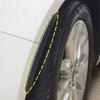 2x Car Fender Vents Protector Cover Wheel Eyebrow Arch Decoration Strips Car Stickers Wear Resistant Exterior Accessories Black