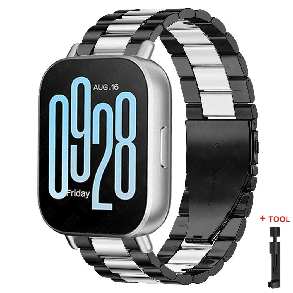 22mm Stainless Steel Strap for Redmi Watch 5 Active 5 Lite Metal Band for Xiaomi Redmi Watch 3 Active 3 Lite Bracelet Wristband