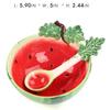 Ceramic Creative Fruit Shape  Bowl Cartoon Vegetable Tableware  Cute Bowl Serving Bowl Strawberry  with Spoon Japanese