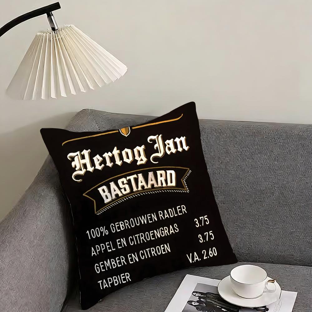 HHERTOG JANS Cushion Cover Pillowcase Comfort Sofa Bed Silky Elegant Invisible Zipper Decorative Cushion Cover