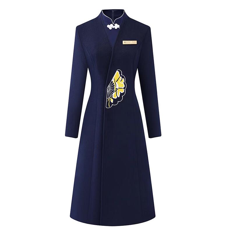 Trolomann Chinese Style Wool Blend Uniform Coat