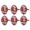 6Pcs Football Balloons Aluminum Foil Football Style Safe Nontoxic Reusable Large Size Widely Used