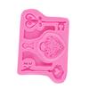Heart Lock Key Shape Silicone Cake Mold Fondant Chocolate Candy DIY Baking Tool