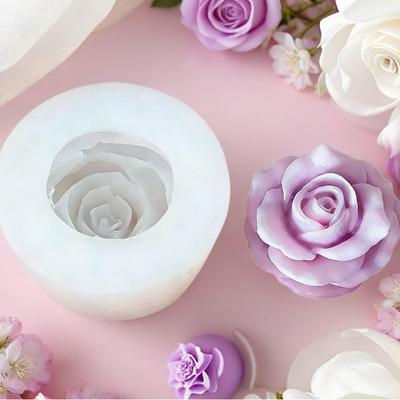 Rose Flower Silicone Mold for Chocolate, Fondant, Resin, Epoxy, Aroma Plaster, and Candles