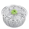 Stainless Steel Folding Mesh Dish Fruit Vegetable Steamer Basket Kitchen Cooking Tool