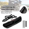 Front Fairing Air Vent LED Light For Touring Street Glide 2014-2024 Black