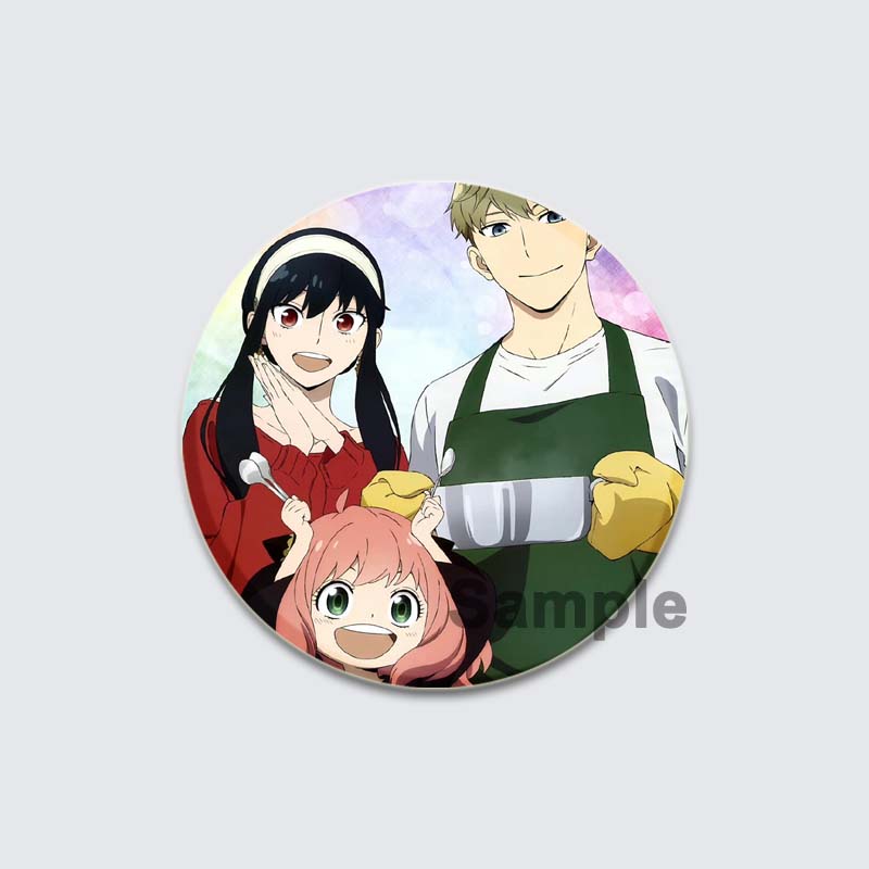 32/44/58mm Cute Anime SPY X FAMILY Brooches Anya Forger Lapel Pins Cartoon Badge Backpack Hat Jewelry Handmade Accessories Gifts