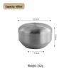 304 Stainless Steel Double-Layer Korean Rice and Soup Bowl with Lid for Kids