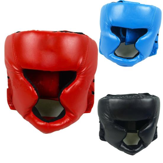 Kunstleder Boxen Kampfsport MMA Helm Kopfschutz Kopfbedeckung Kopfschutz