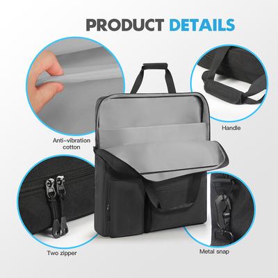 Padded Travel Solar Panel Organizer with Shoulder Straps Solar Board Protective Handbag Multi-Pocket for EF ECOFLOW 160W & 220W