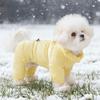 Winter Warm Puppy Dog Clothes Four-legged Traction Jacket Medium and Small Dog Pet Clothes Down Jacket Dog Clothes Supplies