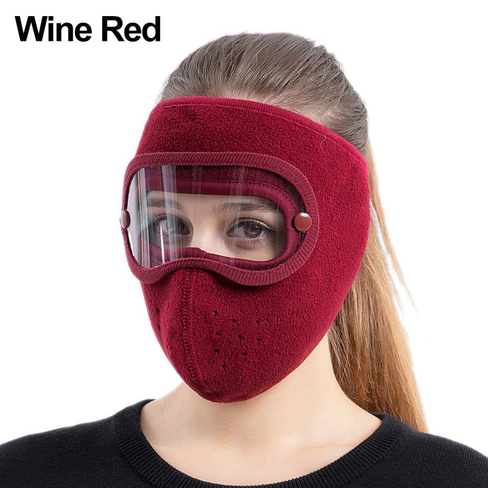 Keep Warm Removable Eye Shield Windproof Anti Fog Goggles Breathable Caps Full Face Masks Cycling