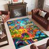 Personalized Crystal Velvet Carpet Custom Name Text,Plants vs. Zombies Anti Slip Area Rug For Home Decoration