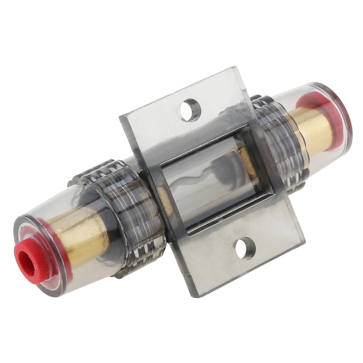 

Автомобільна аудіосистема Перемонтуйте тримач запобіжника 8 калібру 60A DC 12V Вбудований запобіжник автомобільного стереоавтоматичного вимикача сірий колір