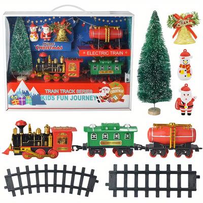 Electric Train Track Car Christmas Set Toys, Birthday Gifts, Christmas Gifts, Christmas Train Track Set