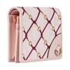 Gucci Chinese New Year Collection Horsebit Print Laminated Effect Coated Fabric Card Holder Women’s Pink