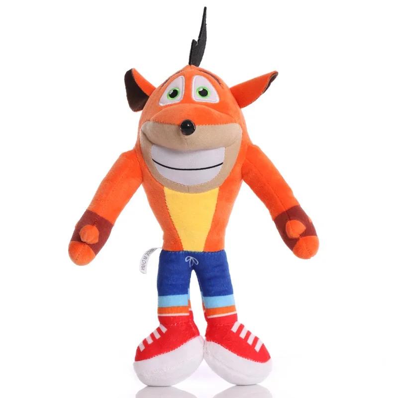 Game Crash Bandicoot Plush Toy Stuffed Animal Cartoon Wolf Aku Aku Plushie Soft Doll Children Birthday Halloween Christmas Gift