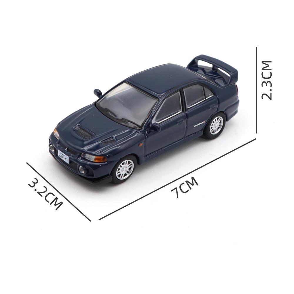 

1/64 Mitsubishi Lancer Evolution IV EVO 4 Миниатюрная Гоночная Игрушечная Машинка Транспортное Средство Литой Металлический Транспорт Модель Коллекция Подарок синий